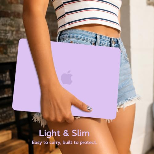 B BELK for MacBook Neo Case 13 inch 2026 Release Model A3404 | Matte Hard Shell Case, Scratch Resistant Protective Cover with 2 Keyboard Covers & Screen Protector for Mac Neo Case, Purple - color: Purple