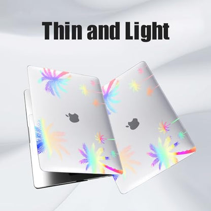 DTangLsm for MacBook Pro 14 inch Case 2026 M5 2025-2021 M4 M3 M2 M1 Pro Max | A3426 A3427 A3434 A3112 A3185 A3401 A2918 A2992 A2779 A2442 Clear Plastic Hardshell for Mac Pro 14+Keyboard Cover,CoconutTree - color: Laser Coconut Tree