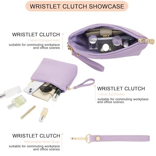 YZAOLL 15.6 Inch Laptop Bag for Women Work Tote Briefcase for Teacher Purse - color: A-purple