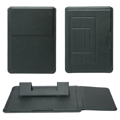 13 Inch Multifunctional Laptop Sleeve Case with Stand Soft Slim Cover for MacBook Pro/Air/ThinkPad X1/Dell XPS/Lenovo Yoga/HP Pavilion/ASUS Zenbook/LG gram/Chromebook 12.5" 13.3" Screen - color: Dark Green, size: 13-13.3 Inch