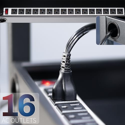 VIVO 16-Bay Laptop and Tablet Open Charging Station, Devices up to 14 inches, Black, Stand-LAPC3 - size: 16-Bay