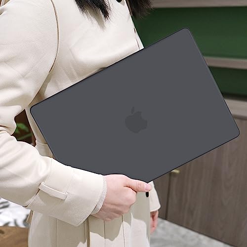 MEEgoodo for M5 MacBook Pro 16 inch Case 2026 2024 2023 2021 (Fit Model A3429/A3428/A3403/A3186/A2991/A2780/A2485) M5 M4 M3 M2 M1 Pro/Max, Laptop Case with Keyboard & Webcam Cover, Matte Black - color: Matte Black