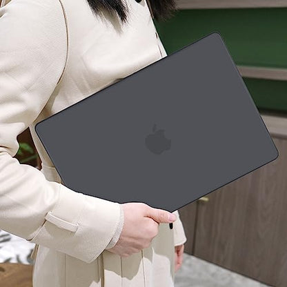MEEgoodo for M5 MacBook Pro 16 inch Case 2026 2024 2023 2021 (Fit Model A3429/A3428/A3403/A3186/A2991/A2780/A2485) M5 M4 M3 M2 M1 Pro/Max, Laptop Case with Keyboard & Webcam Cover, Matte Black - color: Matte Black
