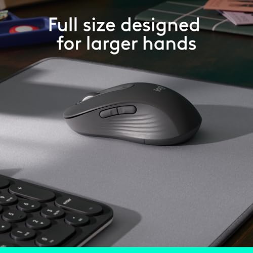 Logitech Signature M650 L Full Size Wireless Mouse Large Sized Hands - Red - color: Classic Red