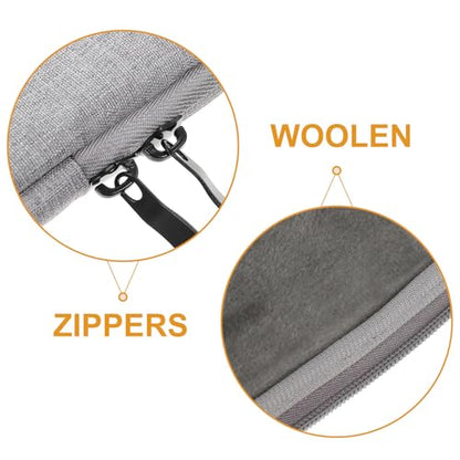 Waterproof 14-inch Laptop Bag Sleeve Gray Shockproof Sturdy Travel Carrying Case for Men and Women