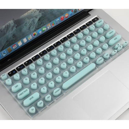 Allinside Keyboard Cover for Long Nails, Compatible with MacBook Neo A18 Pro & MacBook Pro 13/14/16 (2021–2024) & MacBook Air 13/15 (2020–2024), Raised Heart-Shaped Silicone Skin, Mint Green - color: Mint Green