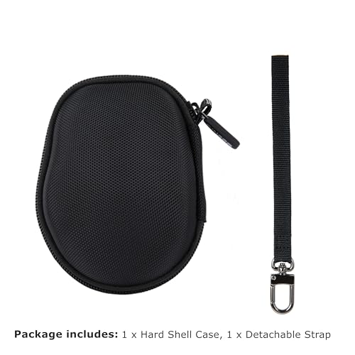 Ginsco Hard Travel Case Compatible with Logitech M720 Triathlon/M705 Marathon/M510/M550/M330/M317/M196/M185 Wireless Mouse, Universal Hard Shell Storage Case (Black, M) - color: Black, size: M