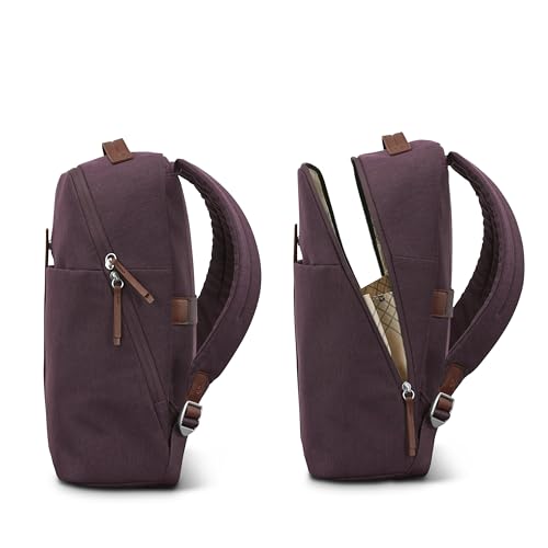 Samsonite Virtuosa Carry-On Travel Backpack with Padded Laptop Sleeve, Merlot - color: Merlot