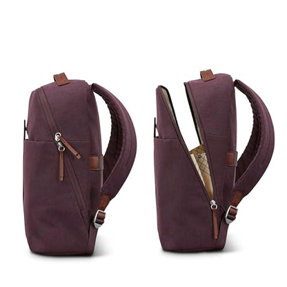 Samsonite Virtuosa Carry-On Travel Backpack with Padded Laptop Sleeve, Merlot - color: Merlot