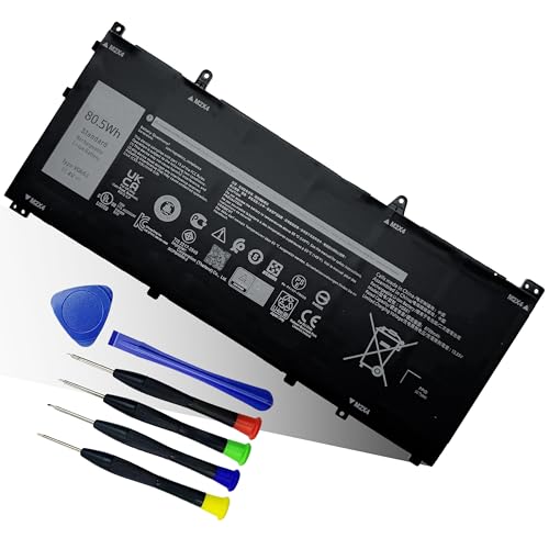 80.5Wh VG661 Battery Replacement for Dell Alienware X14 R1 Alienware X14 R2 Series Notebook 0GD3C9 GD3C9 0V4N84 V4N84 - size: 10.98*4.82*0.20 inch VG661