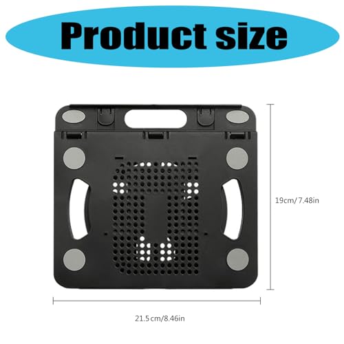 360 Degree Rotation Portable Desktop Bracket Foldable Laptop Tablets Holder for Ergonomic Adjustable Stand Portable Stand - color: White