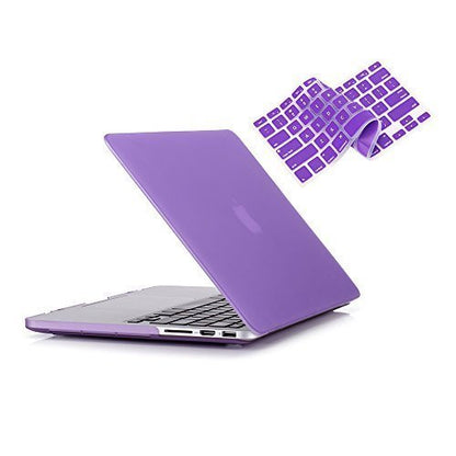 RUBAN Case for MacBook Pro 13 inch 2015 2014 2013 2012 (A1502 & A1425 Models), Plastic Hard Shell Case & Keyboard Cover for Old Version MacBook Pro Retina 13 Inch, Purple - color: Purple