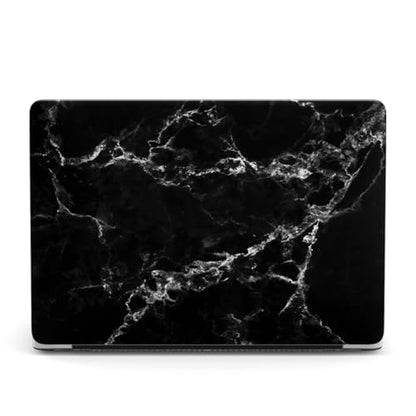 Hard Case Compatible with Old Version MacBook Pro 13 inch Case 2012 2011 2010 2009 2008 Release A1278 with CD-ROM, Laptop Plastic Hard Case Shell & Keyboard Cover, Black Marble - color: 1606 Black Marble, size: A1278(Pro 13" w/CD-ROM 2008-2012)