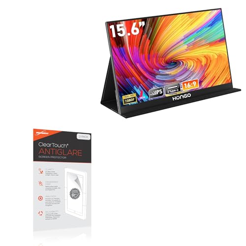 BoxWave Screen Protector Compatible with HONGO Neo 1 (15.6 in) - ClearTouch Anti-Glare (2-Pack), Anti-Fingerprint Matte Film Skin