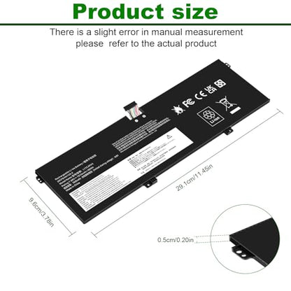 Futurebatt L17C4PH1 L17M4PH1 Laptop Battery for Lenovo Yoga Lenovo Yoga 7 Pro Pro-13IKB C930 C930-13IKB C930-13IKB-81EQ 81C4 81EQ Series 5B10Q82425 5B10Q82426 C930-13IK C930-13IKB L17M4PH2 L17L4PH2 - size: L17C4PH1 12.60 5.28 1.06