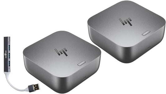 HP 180W G6 Thunderbolt 4 UltraUniversal Thunderbolt/USB-C Docking Station | Bundle w/DKZ Hub, Single Cable for Charging, Data Transfers to Any Brand Laptop 9X481UT#ABA-2Pack - size: 2 Pack