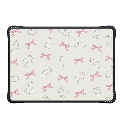 CASETiFY Impact MacBook Air 13.6" (M2-M5) Case [Cushioned Impact Corners/Scratch-Resistant/Anti-Slip Grip] - Rabbit Ribbon - Clear Black - color: Rabbit Ribbon, size: MacBook Air 13" (M2 - M5)