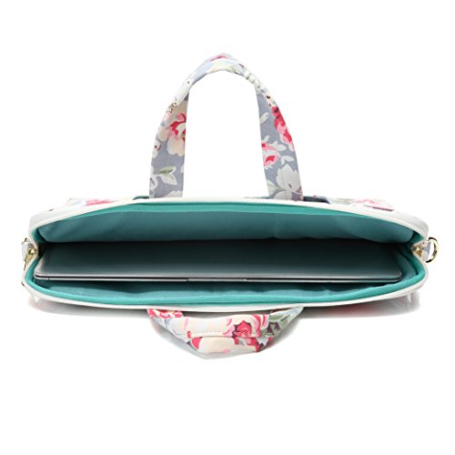 Water Resistant Laptop Shoulder Messenger Bag Sleeve Case for MacBook Pro 16 inch and 15 inch-15.6 inch laptop (Rose Blue) - color: Rose Blue