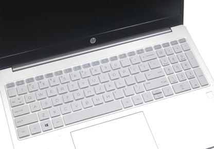 Keyboard Cover Compatible for 15.6" HP Laptop 15-fc 15-fd 15t-fd Series, HP Pavilion 15 15-eg/eh/er 15t-eg200/eg300 15z-eh300 Series, HP Pavilion 17z 17z-cp000 17z-ca200 17-cn 17-cp Series (Silver) - color: Silver