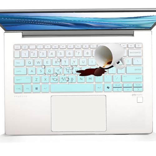 Keyboard Cover for 2026 2025 2024 HP ProBook 440 G11 14 inch Laptop &ProBook 445 G11 14-inch Laptop Accessories Keyboard Protective Cover Skin (NOT Fit HP ProBook 440 445 G10/G9/G8/G7/G6/G5)-OmbreMint - color: OmbreMint