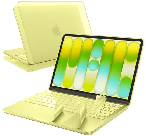 EooCoo for MacBook Neo Case 2026, Scratch & Dings Resistant, 3 in 1 Kit | Shows off Mac Neo's Citrus Color, Resist Fingerprints, Easy to Install, Durable, Back to Schoo Gift - color: Citrus Clear