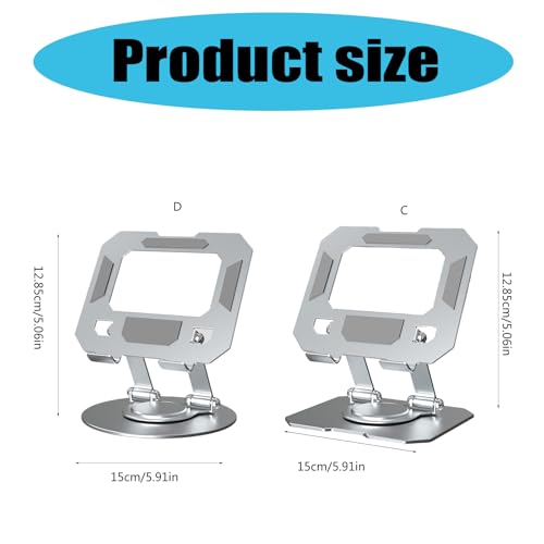 360 Degree Laptop Stand Adjustable Ergonomic Computer Stand for Desk Portable Laptop Risers Holder Notebook Mount