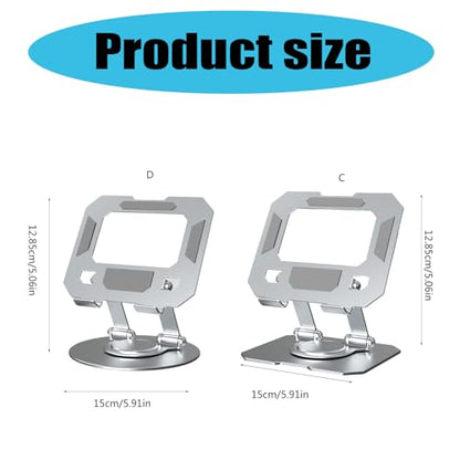 360 Degree Laptop Stand Adjustable Ergonomic Computer Stand for Desk Portable Laptop Risers Holder Notebook Mount