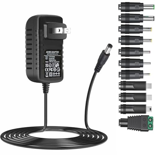Universal 5V 3A Ac Adapter DC5V Power Supply Charger with 11 DC Plug Tips AC120V to DC5v 3a 2.5a 2a 1.5a 1a Power Adapter for Baby Monitor Graco Swing Raspberry Pi USB HUB 5volt ac-dc Adapter 6FT - color: 3A, size: DC5V