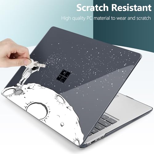 Batianda AstroGrid Case for Microsoft Surface Laptop 15 inch, Astronaut | Fits Surface Laptop for Business 8th Edition 2026 & Surface Laptop 7 2024, 4-in-1 Accessories Bundle, Slim Durable Hard Shell - color: Astronaut