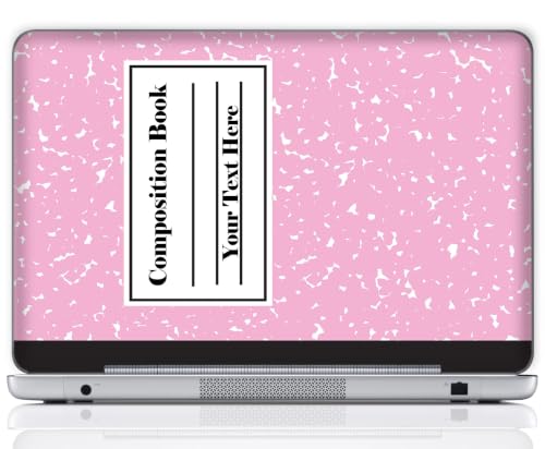 Custom Design Personalized Laptop Skin Sticker Cover Art Decal, Customize with Your Name or Text (12 Inch, Composition Book) - color: 3622, size: 12 Inch