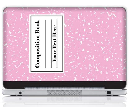 Custom Design Personalized Laptop Skin Sticker Cover Art Decal, Customize with Your Name or Text (12 Inch, Composition Book) - color: 3622, size: 12 Inch