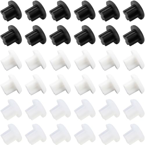 CREATCABIN 30 Pcs 3.5mm Silicone Dust Plugs Caps Protector Anti-Dust Headphone Jack Dust Plugs Cover Universal Headphone Port Stopper Cap for Earphone Mobile Phone Laptop Desktop Computer White Black - style: 3.5mm3 Colors