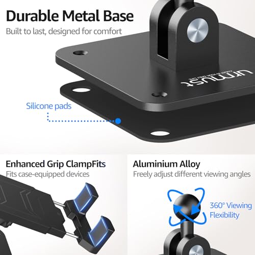 Tablet Wall Mount Ipad Holder, 4.7-15.6" | 360° Adjustable, iPad, Galaxy Tab, Sturdy Aluminum, For Home, Office & Public Spaces - size: No Arm Pro-Up to 15.6"