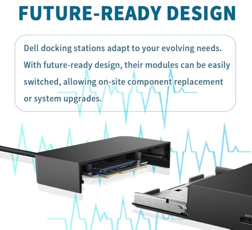 Dell WD19TBS Thunderbolt Dock, 180W Dell Docking Station with HDMI/Dual DisplayPort, Dual Monitor Support, Bundle with HDMI/DP Cables (Renewed) - style: WD19TBS-180W