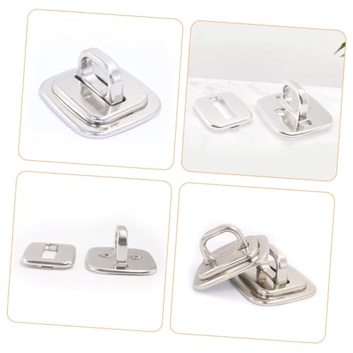 Housoutil 4pcs Laptop Security Plate -Theft Anchor for Keyed Combination Cable Locks Design for Desks Monitors and Devices Sturdy Theft
