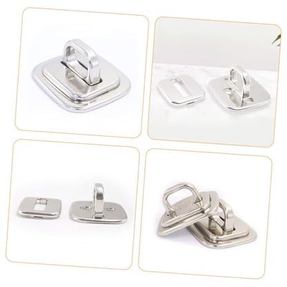 Housoutil 4pcs Laptop Security Plate -Theft Anchor for Keyed Combination Cable Locks Design for Desks Monitors and Devices Sturdy Theft