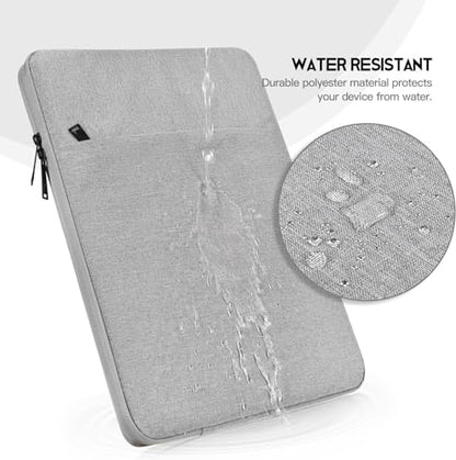 17 inch Laptop Sleeve Case for HP 17.3 Laptop, Pavilion 17, Envy 17, ASUS Vivobook 17, Acer Chromebook 17, Dell Inspiron 17, Lenovo IdeaPad 17, Water-Resistant 17.3 Computer Carrying Bag(Grey) - color: Grey, size: 17.3 inch