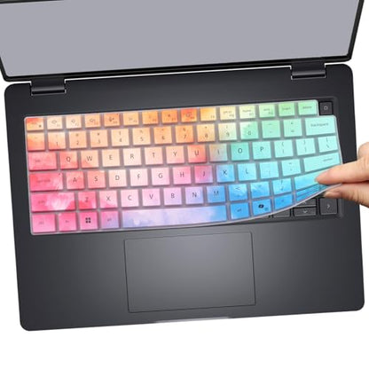 Keyboard Cover for 2026 2025 Dell Pro 14 PC14250/14255,Pro 14Plus PB14250/14255,Pro 14Max MC14250/14255 14 inch Laptop (NOT FIT Dell Pro 14 PA14250) US Protective Keyboard Skin-Colorful - color: Colorful
