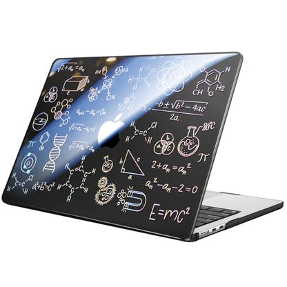 Fintie Case for MacBook Air 13 inch A3449/A3240/A3113/A2681 2022-2026 | M2/M3/M4/M5, Snap On Hard Shell, Full Port Access, Easy On/Off, Lightweight, Formula - color: Crystal Navy