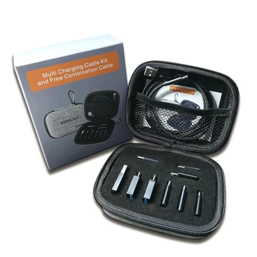 10-Piece Type C Adapter Kit, Compatible with Micro USB/Type C/USB OTG Adapter, Travel Case with and Carabiner, Includes USB Type C Cable