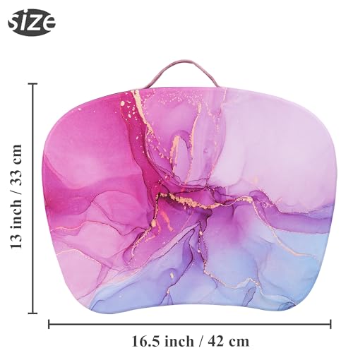 Lap Laptop Desk - Portable Lap Desk with Pillow Cushion, Fits up to 15.6 inch Laptop for Home Office Students Use as Computer Laptop Stand, Book Tablet((1-Purple Blue Splash Ink) - color: 1-purple Blue Splash Ink