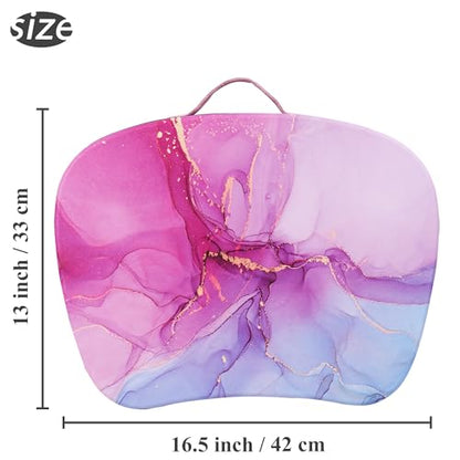 Lap Laptop Desk - Portable Lap Desk with Pillow Cushion, Fits up to 15.6 inch Laptop for Home Office Students Use as Computer Laptop Stand, Book Tablet((1-Purple Blue Splash Ink) - color: 1-purple Blue Splash Ink