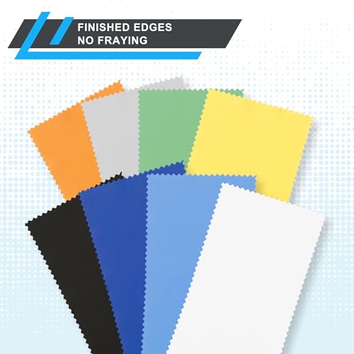 Eco-Fused Microfiber Cleaning Cloth - 5.5x3'' Microfiber Cloth - Pack of 18 Lens Cleaning Wipes - Cleaning Cloth for Glasses, Eyeglasses, Camera Lens & Phones - color: 18 Pack - 5.5 X 3 Inch