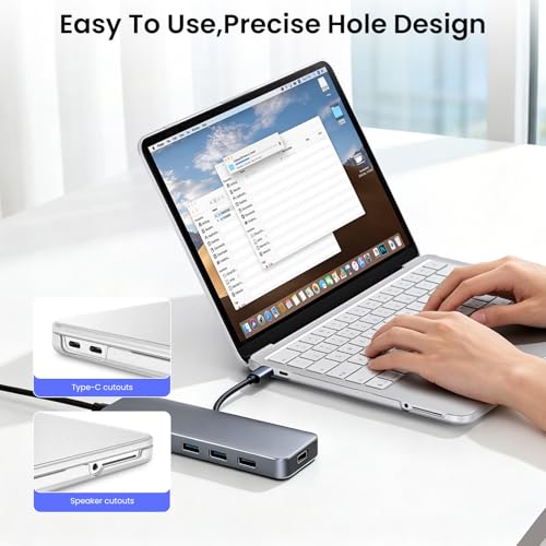 BlueSwan for MacBook Neo Case 13 inch 2026 Release A18 Pro Chip Model A3404 | 100% Match Official Color, Scratch Resistant, Easy to Snap on, Travel Essential, Back to School Gifts - color: Matte Clear