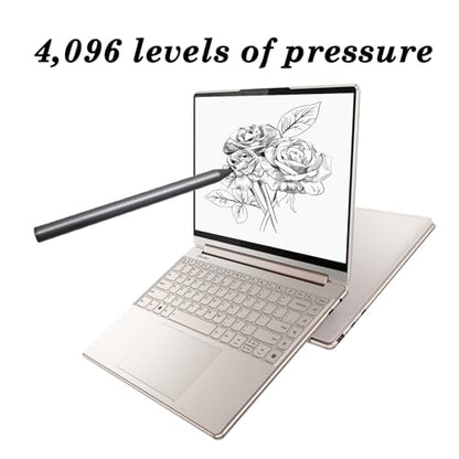 Stylus Pen for Lenovo Digital Pen 2 Compatible with Lenovo IdeaPad Flex 5, Compatible with Stylus Pen for Yoga 6/7/9, ThinkBook 13x G2 IAP-21AT, AES 2.0 Protocol (Gray)