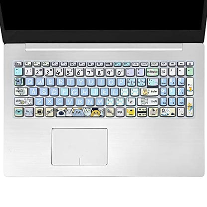 Keyboard Cover for Lenovo IdeaPad 320 330 330s 340s 520 720s 130 S145 L340 S340 15.6" 17.3"/ IdeaPad 3/Yoga C740 C940 15.6"/ ThinkBook 15/Lenovo-A12'' (Cute Cat) - color: Cute Cat