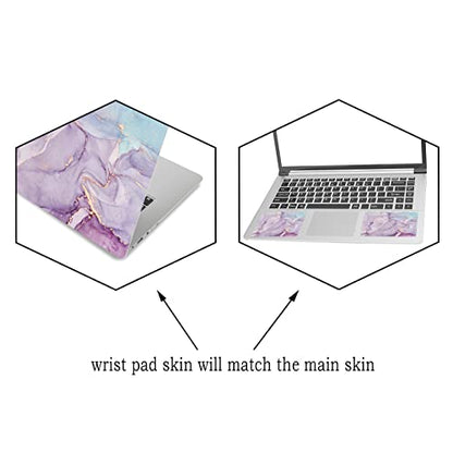 ArtSo Laptop Skin Sticker Decal, 12" 13" 13.3" 14" 15" 15.4" 15.6 inch Laptop Universal Netbook PC Notebook Vinyl Reusable Skin Sticker Cover Art Case Protector Personalized,Purple Blue Marble - color: Purple Blue Marble