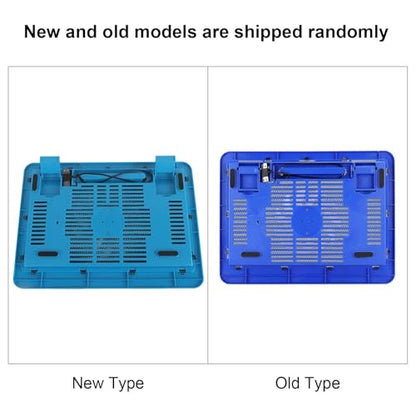 Laptop Cooler Cooling Pad, Laptop Cooler USB Powered Laptop Cooling Fan Stand Portable Ultra Slim Gaming Laptop Cooler Notebook Gaming Fan Cooling Pad for 14 Inch Below Notebook Laptop, Blue