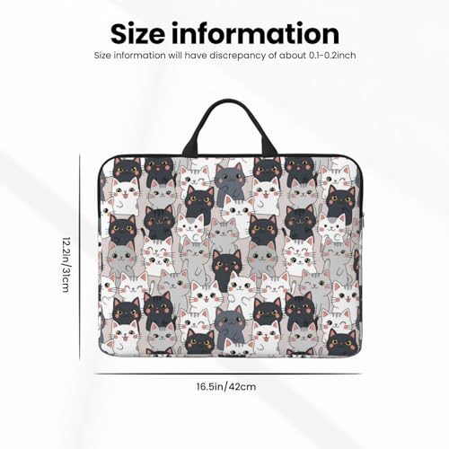 Laptop Case 14 Inch, Soft Shockproof Laptop Sleeve with Handle, Protective Bag - color: Pattern (671)