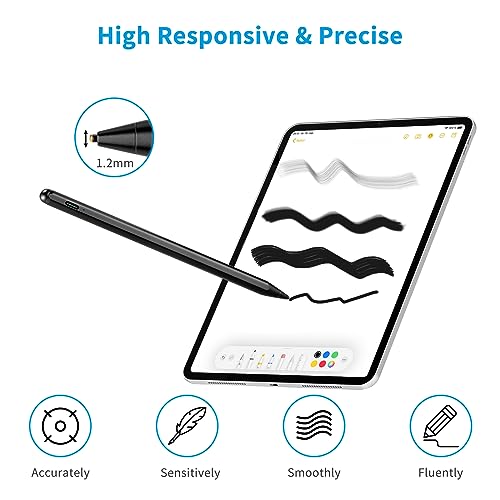 Stylus for Dell Latitude 2 in 1 Pen,1.5mm Fine Tip Pencil Compatible with Dell Latitude 2 in 1 Stylus Pen Black - color: Black